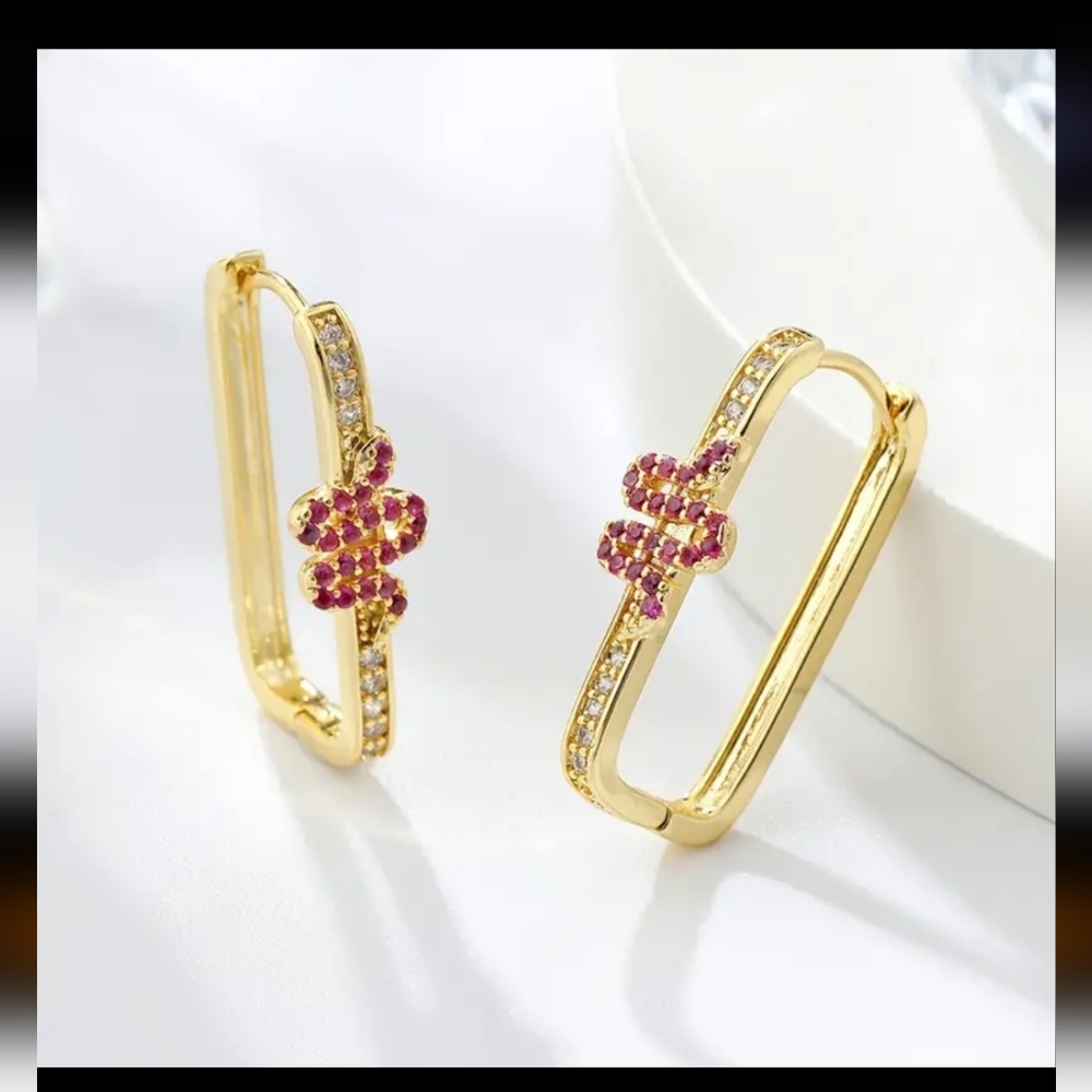 Snake Earings with Crystals